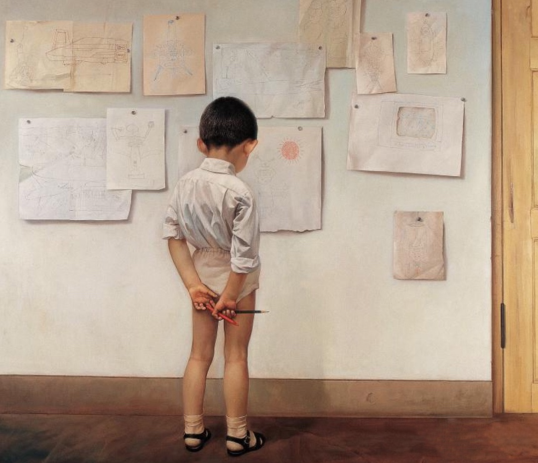 王晓明 《未来世界》油画 1984年.png