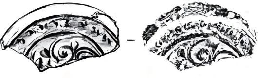 图3 杨木林子寺庙址出土忍冬纹瓦当_副本.png