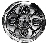 图6 渤海“四分法”构图复合主题纹饰瓦当_副本.png