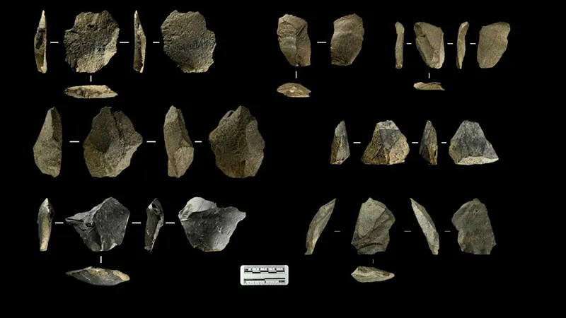 桦甸寿山仙人洞遗址出土典型石制品 .jpg