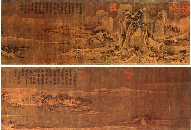 《雪江归棹图》卷