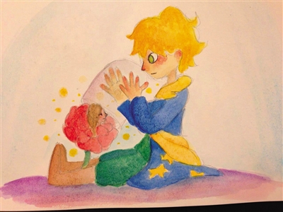 柳鸣九的10岁小孙女柳一村为《小王子》所绘插图.2.jpg